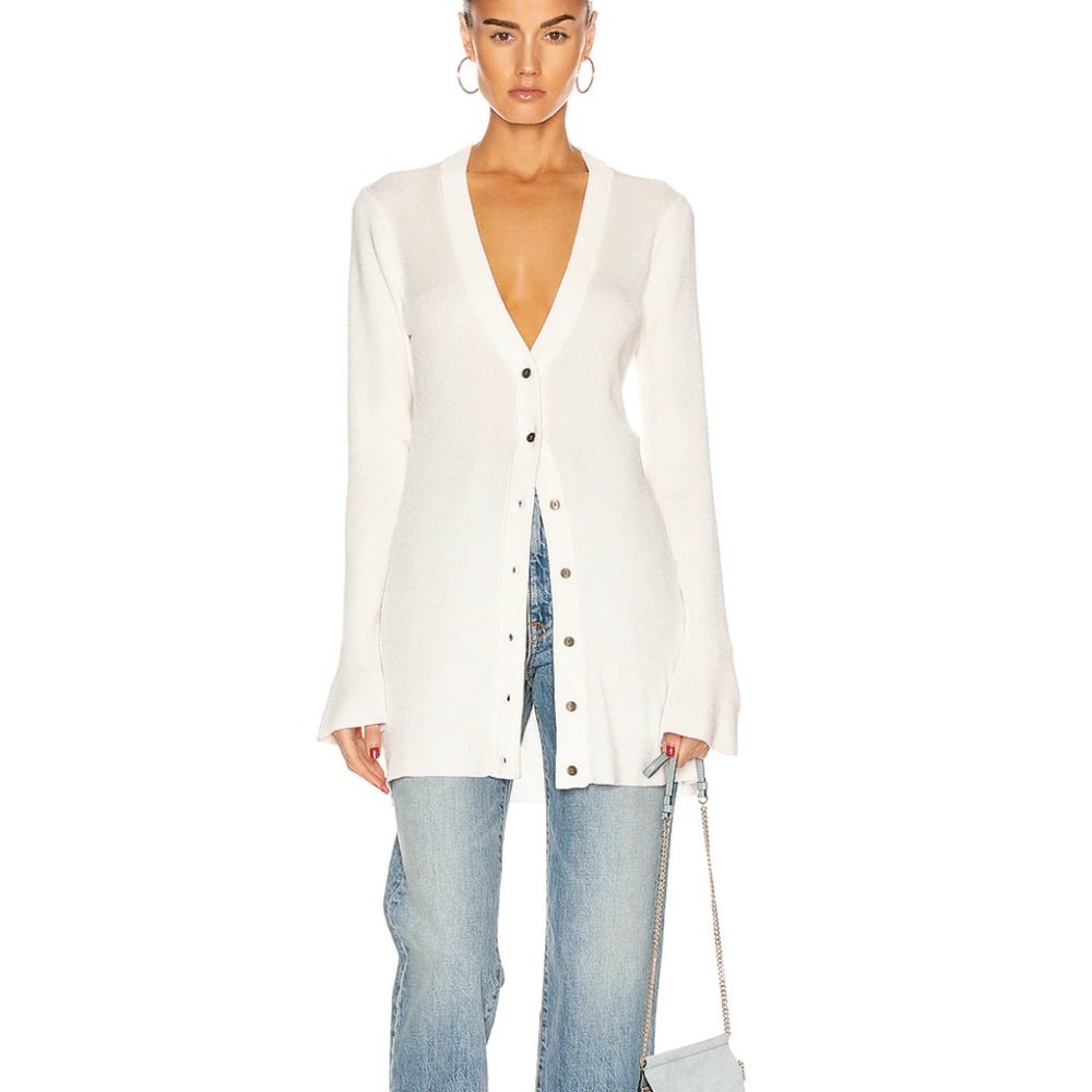 L'AGENCE White Cardigan - Picture 3 of 5